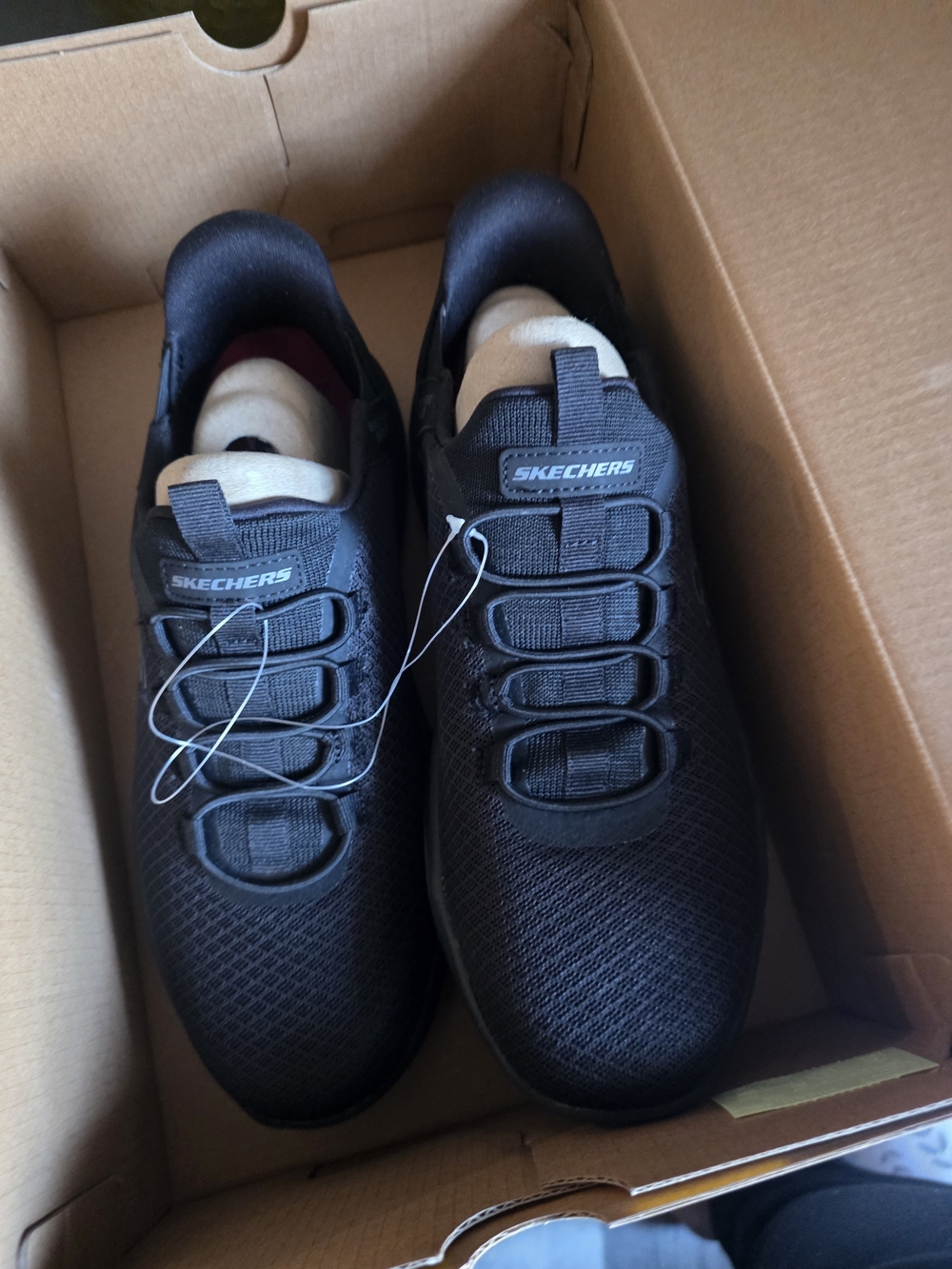 Skechers Slip-On Black Athletic Sneakers